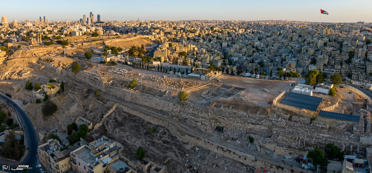 Aerial view of the Citadel of Amman. ©Amman Archaeological Project (Münster University, DAI, Felix Wolter)