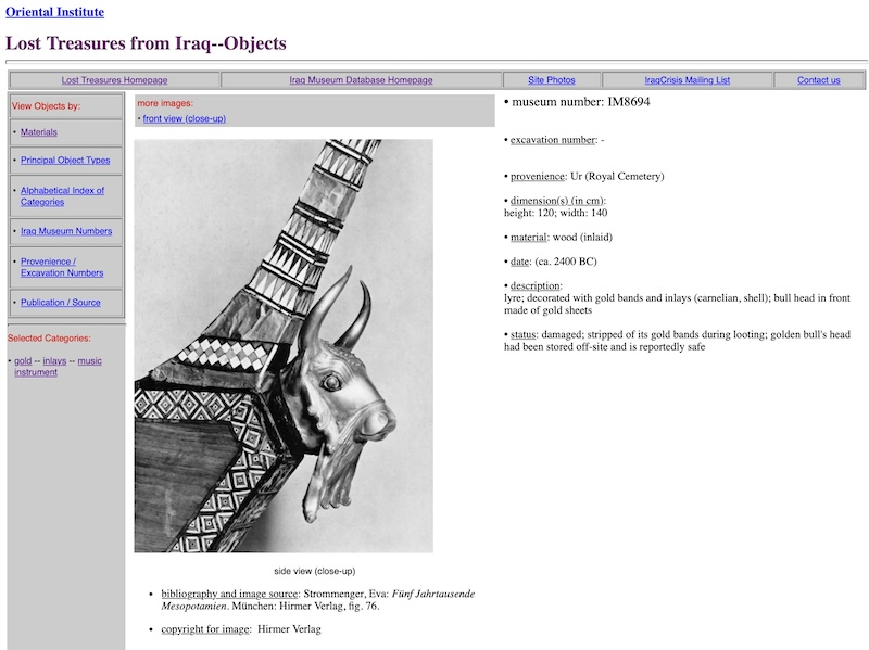 Object record from ISAC’s Lost Treasures from Iraq Database, https://oi-archive.uchicago.edu/OI/IRAQ/dbfiles/objects/42.htm (accessed April 22, 2026).