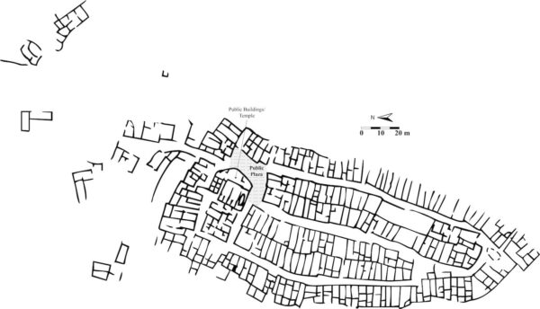 Phoenician Monte Sirai (Sardinia), circa 600 BC. Plan by Karoll Cartography. © Brett Kaufman.