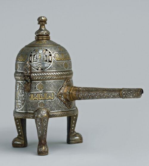 Incense burner, early fourteenth century, 17.190.1716. Metropolitan Museum of Art, Gift of J. Pierpont Morgan, 1917. Public Domain.