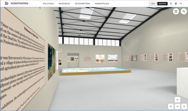 Screenshot of the virtual exhibition space for From Trash to Treasure.